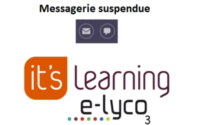 Suspension des messageries e-lyco