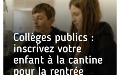 Une cantine pour TOUS : inscription à la tarification solidaire jusqu’au 27 septembre 2024