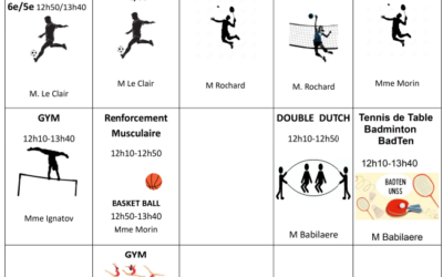 Fiche d’inscription à l’association sportive (AS)